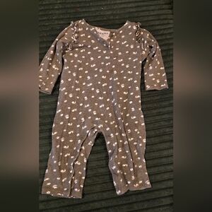 Old Navy Olive Green and White Kids One Piece